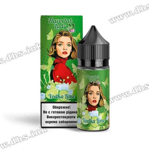 Набор для самозамеса Flavorlab Lady Salt 30 мл (50 мг) - Vodka Lime (Водка, Лайм)